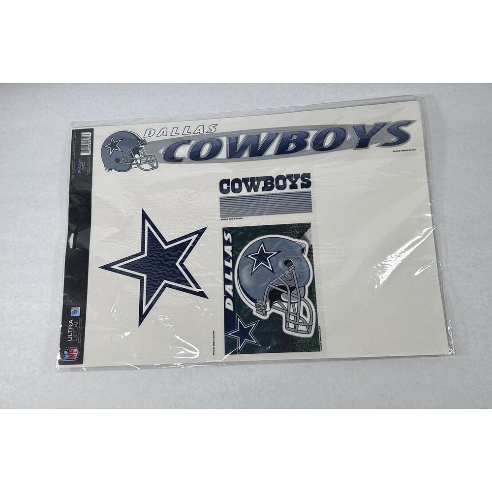 Vintage Dallas Cowboys Decals (pack Of 3, Missing One Of Stars)
